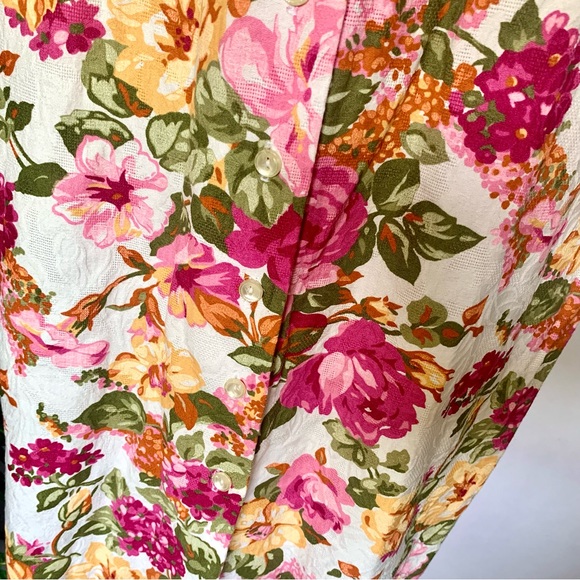 v i n t a g e :: Floral Cottagecore Buttoned Belted Dress - Picture 9 of 15